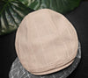 Lightweight Cotton Flat Cap - Tan