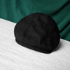 Lightweight Cotton Flat Cap - Black