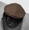 Lightweight Cotton Flat Cap - Brown