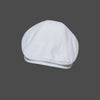 Lightweight Cotton Flat Cap - White