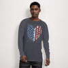 Stars Stripes and Sternum Men's Long Sleeve Raglan T-shirt