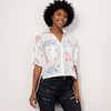Red White and Oooh Ahhh Women's Button Up Blouse
