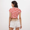 Derby Rose Women's Raglan Cropped T-shirt