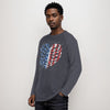 Stars Stripes and Sternum Men's Long Sleeve Raglan T-shirt