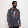 Stars Stripes and Sternum Men's Long Sleeve Raglan T-shirt