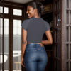 Stars Stripes and Sternum Women's Raglan Cropped T-shirt