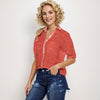 Derby Rose Women's Button Up Blouse