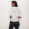 Red White and Oooh Ahhh Women's Button Up Blouse