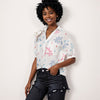 Red White and Oooh Ahhh Women's Button Up Blouse