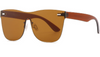 Large Frame Borderless Sunglasses