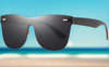 Large Frame Borderless Sunglasses