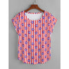 The Patriot Women's Curved Hem Top