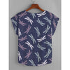 Dragonfly Night Women's Curved Hem Top