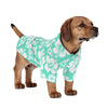 Minty Hibiscus Hawaiian Dog Shirt