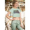 Focus Persist Succeed - Women's Raglan Cropped T-shirt