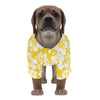 Honey Mustard Hibiscus Hawaiian Dog Shirt