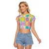 Easter Eggs Women's Raglan Cropped T-shirt