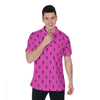 Hot Pink Death Men's Golf Polo Shirt