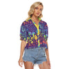 Colorful Mushroom Blouse for Women