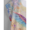 Mystical Bird Daydream Women's Curved Hem Top