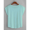 Womens Wanderlust Curve-hemmed Top