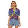 Colorful Mushroom Blouse for Women