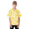 Honey Mustard Hibiscus Youth Hawaiian Shirt
