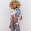 Kris Kringle Women's Crop Top Hoodie