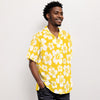 Honey Mustard Hibiscus Men's Hawaiian Shirt