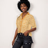 Orangsicle T-rex Women's Button Up Blouse