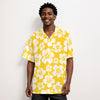 Honey Mustard Hibiscus Men's Hawaiian Shirt