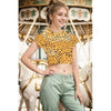 Change Your Spots Leopard Print Women's Raglan Cropped T-shirt