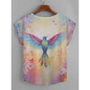Mystical Bird Daydream Women's Curved Hem Top