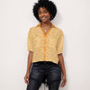 Orangsicle T-rex Women's Button Up Blouse
