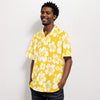 Honey Mustard Hibiscus Men's Hawaiian Shirt