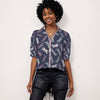 Dragonfly Night Women's Button Up Blouse