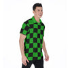 The Green Checker Men's Golf Polo Shirt