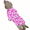 Hot Pink Hibiscus Hawaiian Dog Shirt