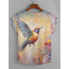 Hummingbird Daydream Women's Curved Hem Top