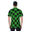 The Green Checker Men's Golf Polo Shirt