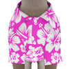 Hot Pink Hibiscus Hawaiian Dog Shirt