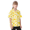 Honey Mustard Hibiscus Youth Hawaiian Shirt