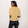 Orangsicle T-rex Women's Button Up Blouse