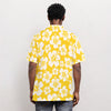 Honey Mustard Hibiscus Men's Hawaiian Shirt