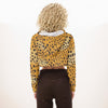 Change Your Spots Leopard Print Women's Crop Top Hoodie
