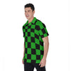 The Green Checker Men's Golf Polo Shirt