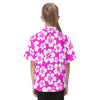 Hot Pink Hibiscus Youth Hawaiian Shirt