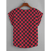 The Checker Women's Curved Hem Top