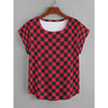 The Checker Women's Curved Hem Top