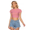 Easter Egg Pink Women's Raglan Cropped T-shirt